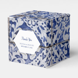 Rustikale portugiesische Tiles Wedding Geschenkschachtel