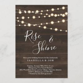 Rustikale Post Hochzeit Brunch Morgens Einladung