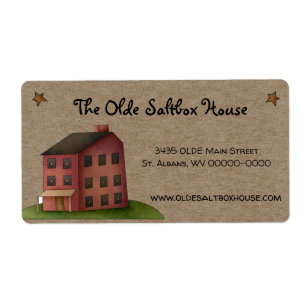 Rustikale, primitive Saltbox House Shipping