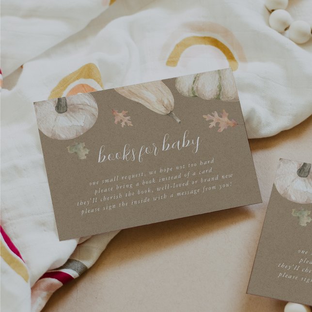 Rustikale Pumpkins Fall Babydusche Buchungsanfrage Begleitkarte (Von Creator hochgeladen)