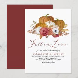 Rustikale Pumpkins Hochzeit im Herbst Herbst Einla Einladung