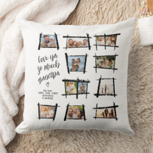 Rustikale Rahmen Schwarz/Weiß Liebe Ya Opa ID1015 Kissen