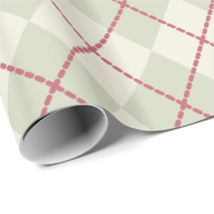 Rustikale Raute Weihnachtswrapping Paper Geschenkpapier