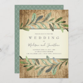 Rustikale Rebe-botanisches Holz, das Einladung