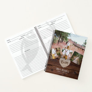 Rustikale RECIPS Buch Familie Heirloom Hochzeitsge