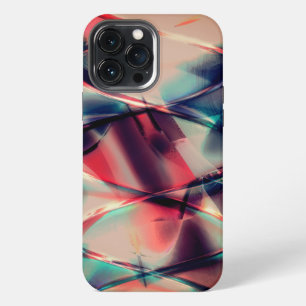 Rustikale Reifen über rot und blau gefärbtem Hinte iPhone 13 Pro Max Hülle