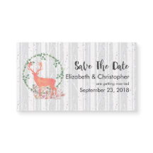 Rustikale Reindeer Boho Wasserfarbe Save the Date