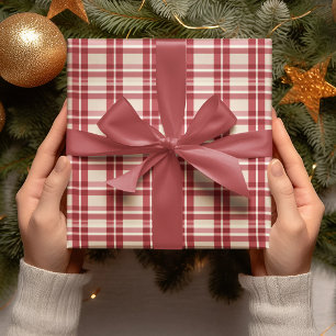 Rustikale Reverie Aufnahme des Bauernhauses Rot Geschenkpapier