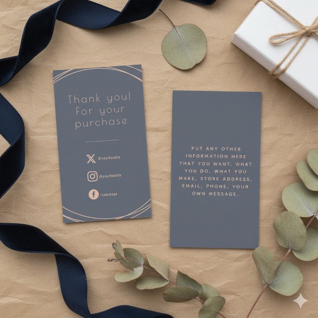 Rustikale Ringe, Einsteckkarte für Kundenbestellun Begleitkarte (Rustic rings, insert Card for customer orders.)