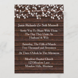 Rustikale romanische Hochzeitseinladung Einladung