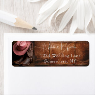 Rustikale Romantik: Cowboy Boots & Rose Hat Weddin