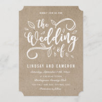 Rustikale Romantik | Imitats Kraft Paper Wedite Ei