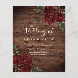 Rustikale Romantische Rote Rose Rustikale Holzeinl