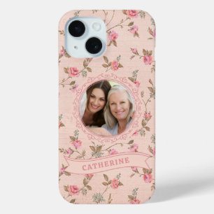 Rustikale rosa Rosen-Hülle für iPhone 15 personali Case-Mate iPhone Hülle