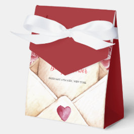 Rustikale Rose Blume Sweetheart Letter Kinderdusch Geschenkschachtel