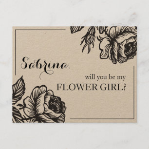 Rustikale Rose, die Blumen Sie gewillt sind, ist Einladung