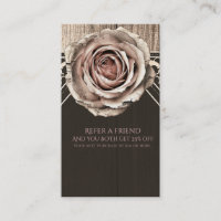 Rustikale Rose Elegante Wood Diamond