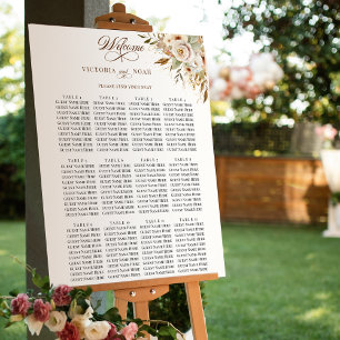 Rustikale Rose für Herbst Botanische Schriftzeiche Poster