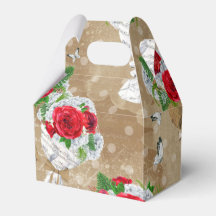 Rustikale Rose Geschenkboxen mit Herz