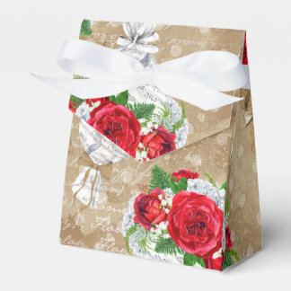 Rustikale Rose Geschenkboxen mit Herz Geschenkschachtel