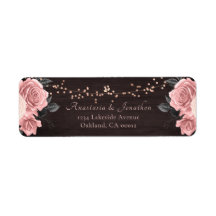 Rustikale Rose Gold Floral String Lights Hochzeit