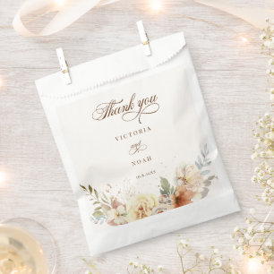 Rustikale Rose Herbst Botanisches Skript Vielen Da Geschenktütchen