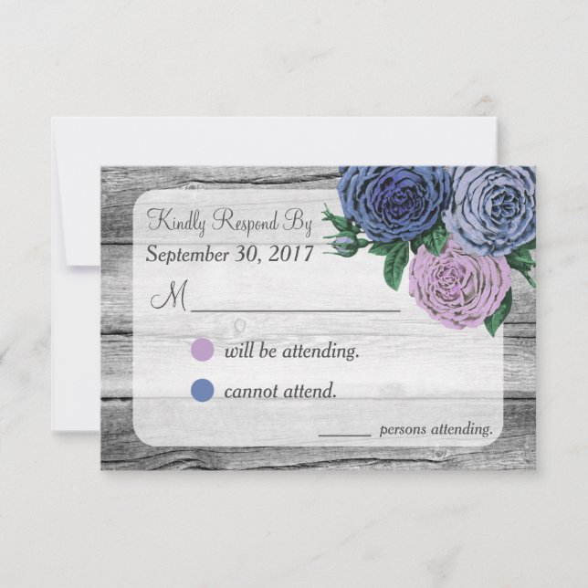 Rustikale Rose Hochzeit von RSVP (Vorderseite)