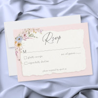 Rustikale Rosé Romantische Wildblumen-Hochzeit