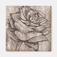 Rustikale Rose Tinte Zeichnend