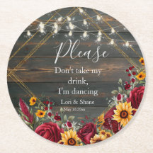 Rustikale Rose und Aster ich tanze