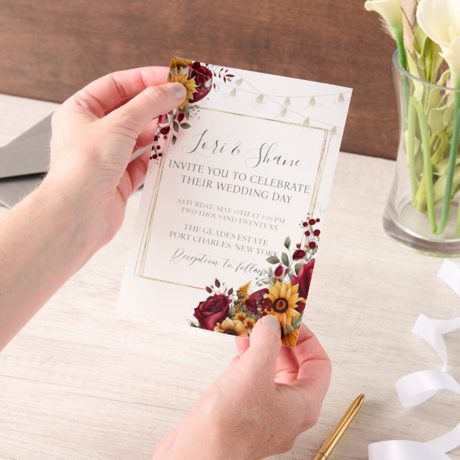 Rustikale Rose und Hochzeit (Handgehalten)