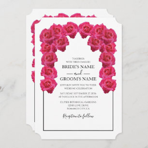 Rustikale Rosen Hochzeitseinladungen Einladung