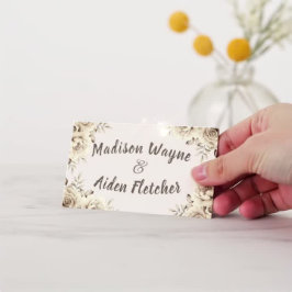 Rustikale Rosen Hochzeitstisch Nr. Platzkarte