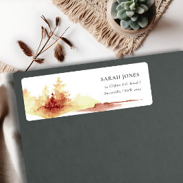 Rustikale Rost-Gelb-Fall-Bäume Adresse