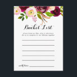 Rustikale Roush-Burgund-Floral-Bucketkarten Postkarte<br><div class="desc">Diese rustikalen,  rot-bordeauxfarbenen Eimerkarten sind die perfekte Wahl für einen einfachen Hochzeitsempfang oder ein einfaches Brautparty. Die Einrichtung besteht aus rosa,  rot,  bordeauxrot und bordfarbenen Blume mit grünem Blattwerk. Das Schild der Schaufelliste wird separat verkauft.</div>