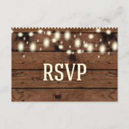 Rustikale RSVP-Karte, RSVP-Hochzeitkarte RSVP Karte
