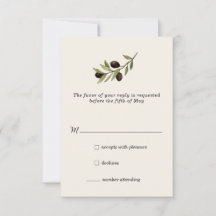 Rustikale RSVP-Karte