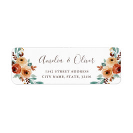 Rustikale Rücksendeadresse für Blumenzwiebeln