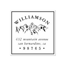 Rustikale Rücksendeadresse