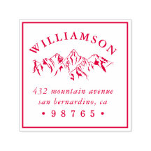 Rustikale Rücksendeadresse