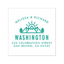 Rustikale Rücksendeadresse