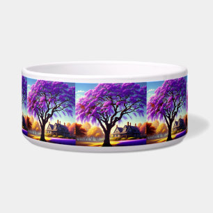 **"Rustikale Ruhe: Die Lila Jacaranda Embrace Napf