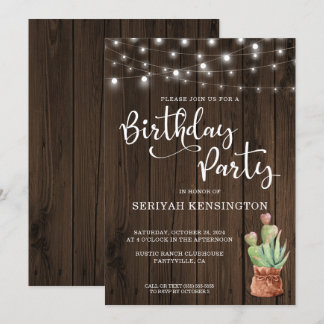 Rustikale Saitenleuchten sind jedes Jahr zum Gebur Einladung