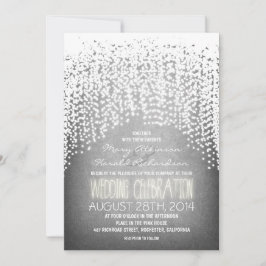 rustikale Saitenlichter Hochzeitseinladungen Einladung