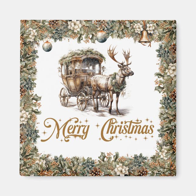 Rustikale Salbei-Kranz-Imitate Magnet (Vorne)