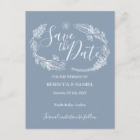 Rustikale Save the Date-Karte