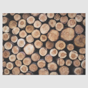 Rustikale Scheibe-Holz-Stümpfe Seidenpapier