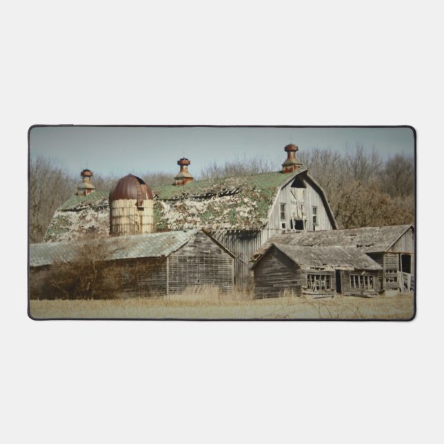 Rustikale Scheune Schreibtischunterlage (Vorderseite)