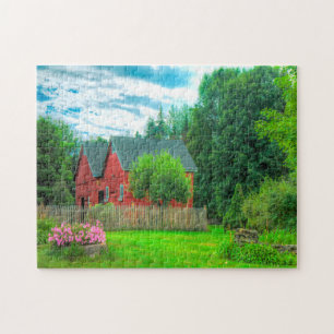 Rustikale Scheune Vermont. Puzzle