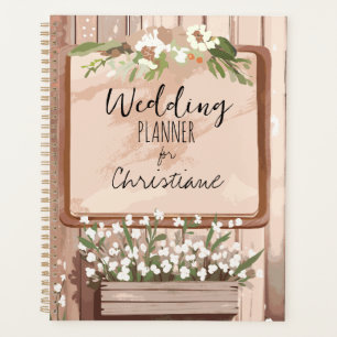 Rustikale Scheunen-Hochzeitsplanerin Foto- und N Planer